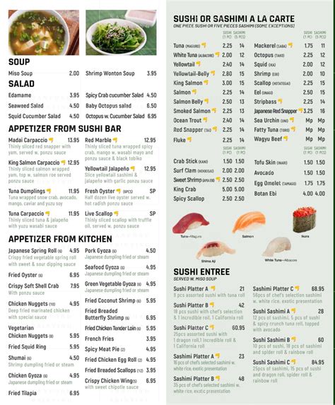 poke fresh menu.